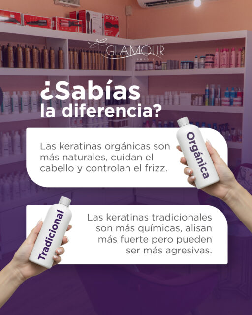 ¿Estás pensando en hacerte una keratina pero no sabes cuál elegir?
En Glamour Brasil te explicamos la diferencia para que tomes la mejor decisión:
✔ Keratina orgánica: opción más natural, ayuda a controlar el frizz y protege el cabello mientras lo suaviza.
✔ Keratina tradicional: ofrece un alisado más intenso y duradero, ideal para quienes buscan un efecto ultra liso.
Cada tipo de cabello necesita un tratamiento específico. Elegir correctamente puede marcar la diferencia entre un cabello saludable y uno debilitado.
Nuestro equipo evalúa tu melena y te recomienda la mejor opción según tu textura, historial químico y resultado deseado.
📩 Envíanos un mensaje hoy mismo y agenda tu cita de valoración.
Tu cabello merece un tratamiento profesional.